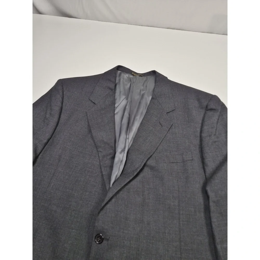 Adolfo Suit Mens 52 Long Gray 100% Wool Veracruz 2 Piece 48x36 Mexico NWT FLAW